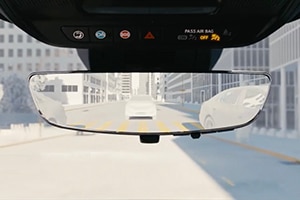 Retrovisor com projeção de vídeo do SUV Chevrolet Equinox 2025